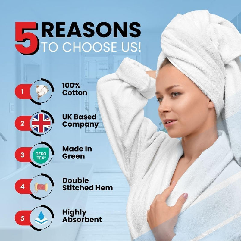 Infinitee Xclusives Premium Bath Towels Set Pack of 4-100% Ring Spun Cotton Bath Towels 70cm x 140cm - Highly Absorbent Durable Towels, Perfect for Daily Use (Charming Grey, Bath Towels)