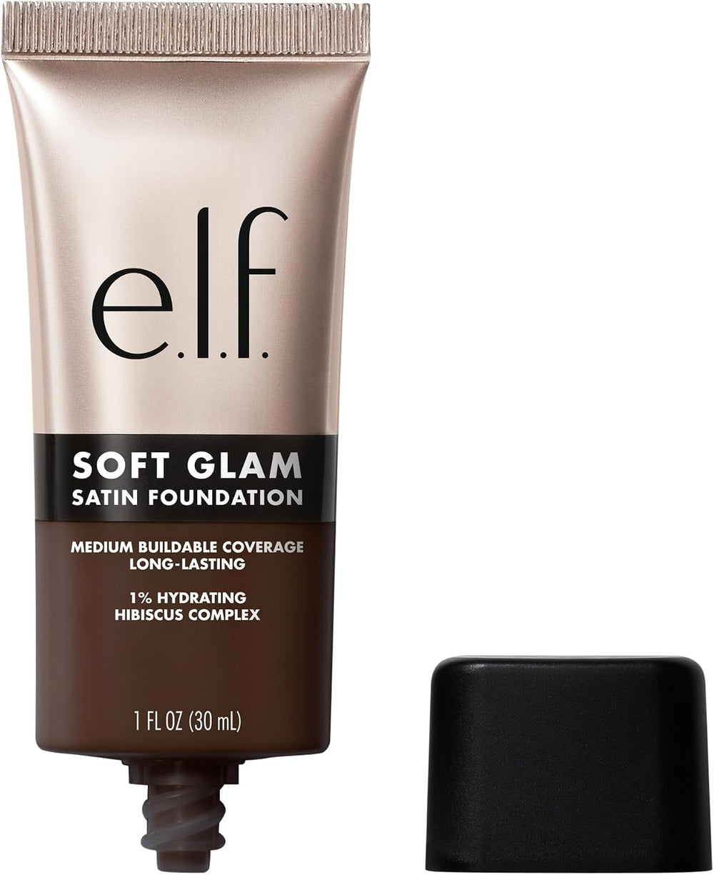 e.l.f. Soft Glam Foundation, Medium Coverage, Long-Lasting & Buildable Foundation For A Smooth, Satin Finish, Vegan & Cruelty-Free, 32 Medium Neutral