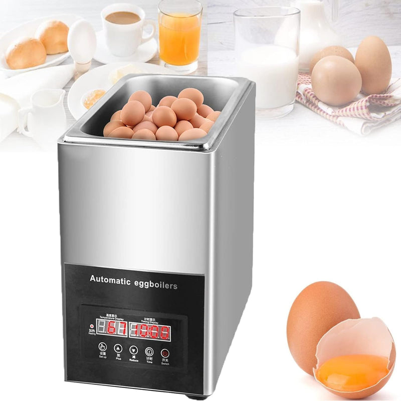 WEedsy Commercial Hot Spring Egg Cooker,50Pcs Large Capacity Intelligent Automatic Half-Boiled Egg Soft-Boiled Egg Machine,Electric Egg Cooker,30~90 ° C Egg Cooker, for Snack Bars,Food Courts