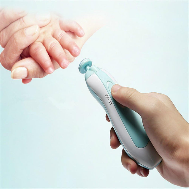 Baby Nail File - Safe Electric Nail Trimmer Baby Nail Clippers Cutter for Newborn or Toddler Toes and Fingernails Baby Nail Care Tools (Pink)