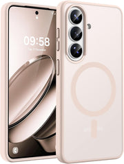 TOCOL for iPhone 17 Pro Max Case 6.9-Inch, Upgraded Camera Protection, Built-in Ring, Compatible with MagSafe, Shockproof Non-slip Translucent Matte Phone Case, Hot Pink - Desert S26