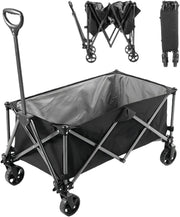 SKY-TOUCH Garden Cart Folding Trolley Cart Outdoor Wagon Collapsible with Removable Fabric Festival Garden Camping Picnic Cart Portable Transport Trailer