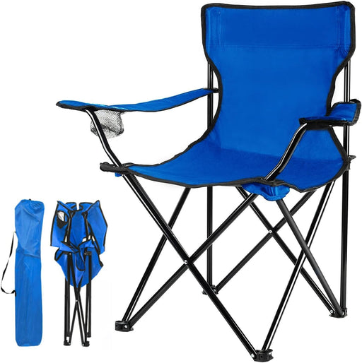 MOMENT Portable Folding Beach Chair Multi-Purpose Camping Chair for Adult, Lightweight Patio Lawn Quad Chair for Outdoor Travel Picnic Hiking Supports110kgs Load With Carry Bag Random Color (2PCS) - 1PC