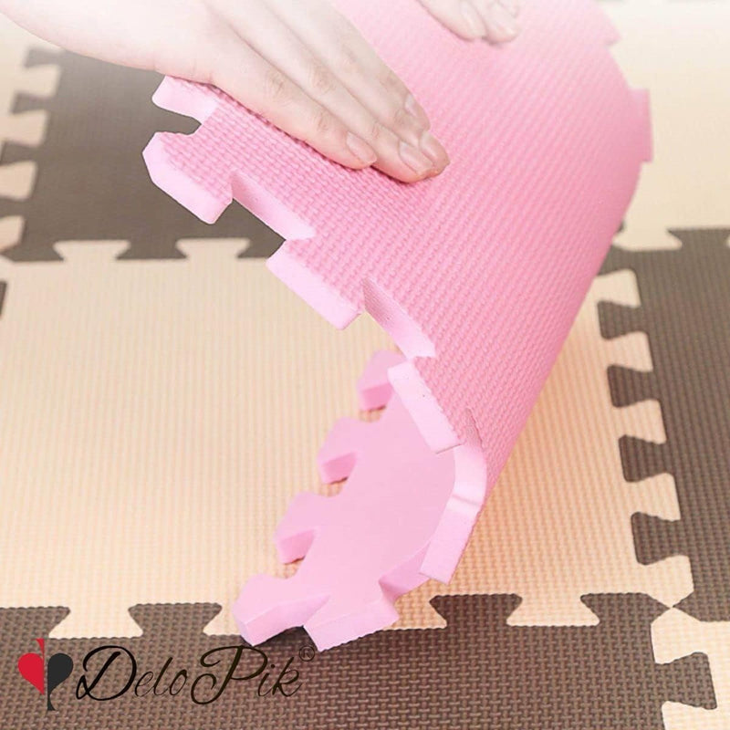 Delopik Foldable Baby Play Mat, Waterproof Foam Floor Baby Crawling Mat -FR137-1 (150 * 180 cm) (Multi Design)