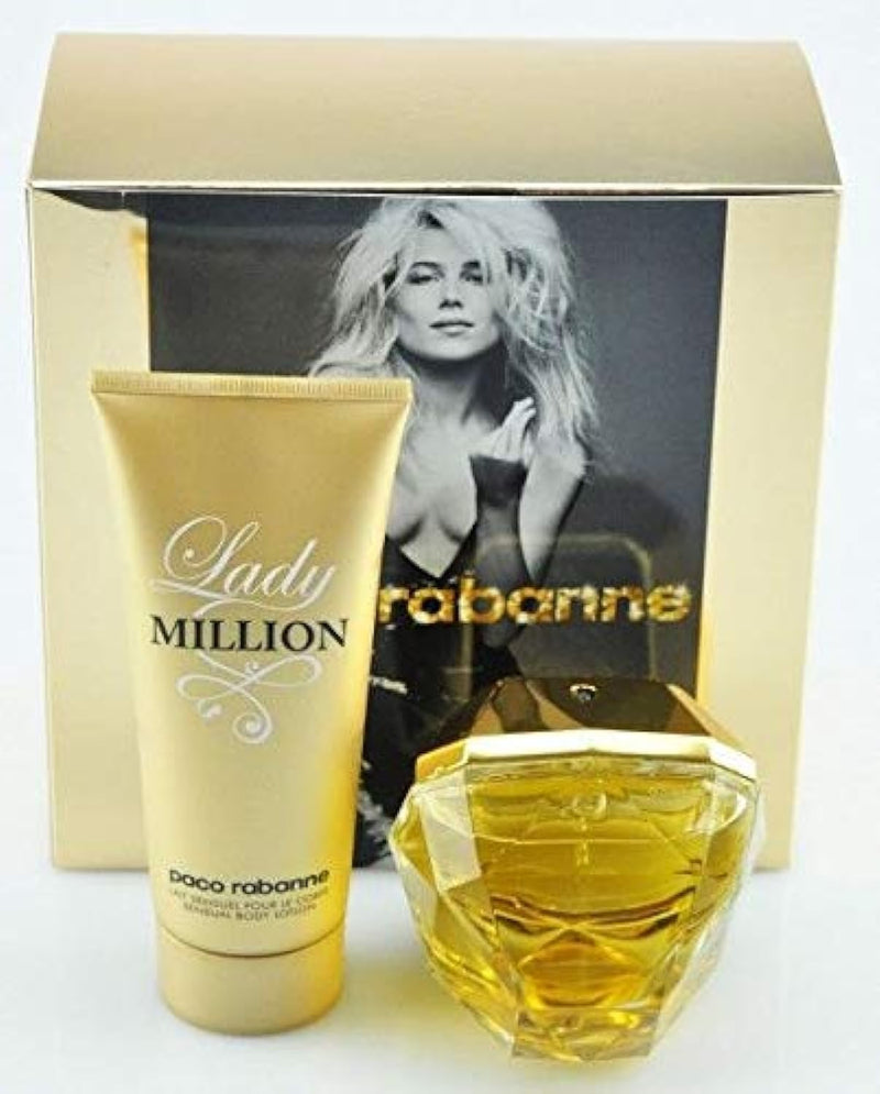 PACO RABANNE LADY MILLION 2PCS COFFRET SET (EDP 80ML + BODY LOTION 100ML)