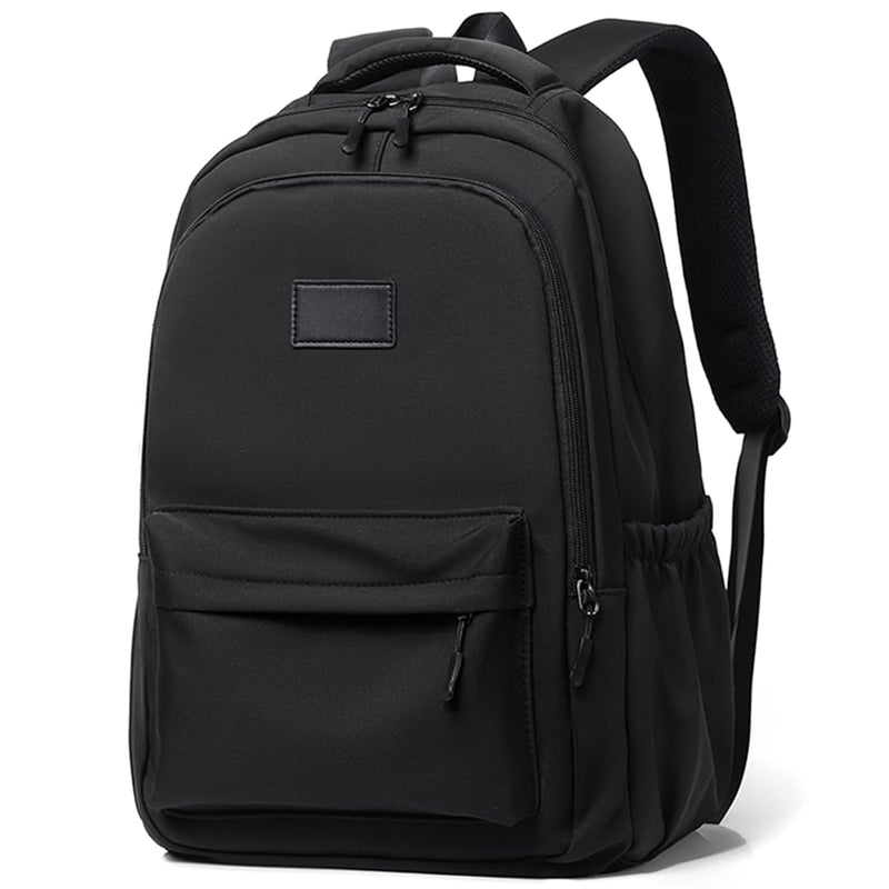 Qiccijoo Travel Laptop Backpack Computer Backpack for Women Men Business Work Backpack Durable Anti Theft College School Computer Bag Fits 17 Inch Notebook & Laptop(Black)