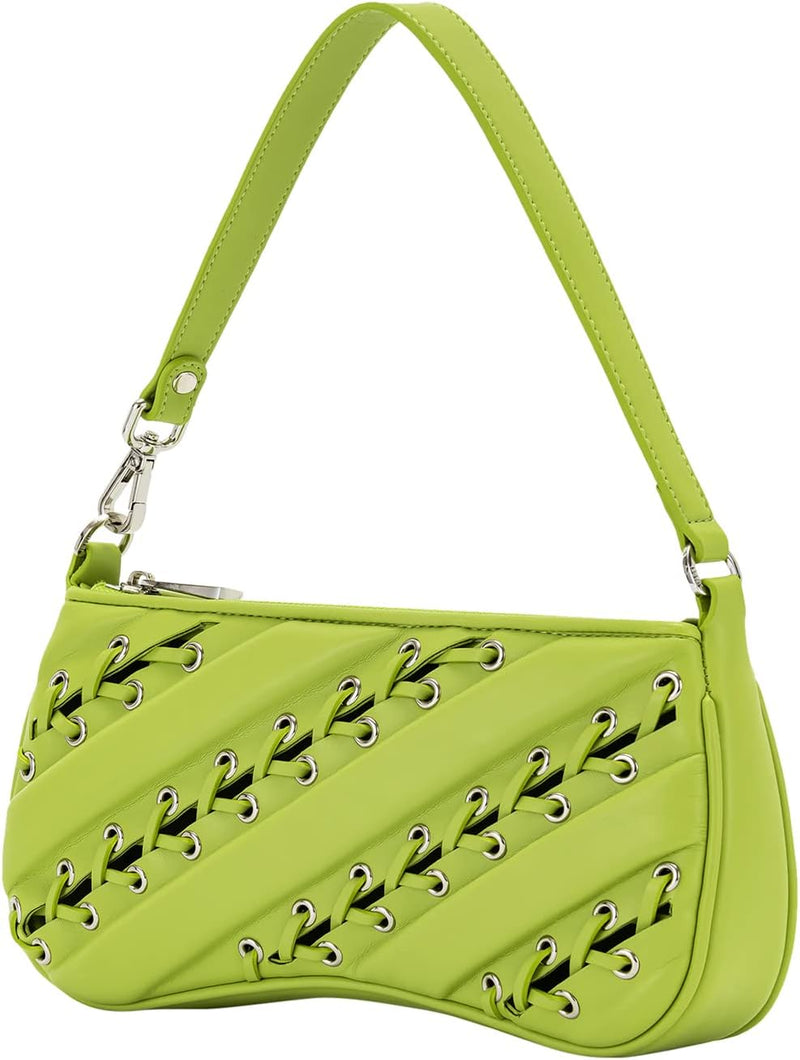 Women's Eva Shoulder Handbag - Acid Green