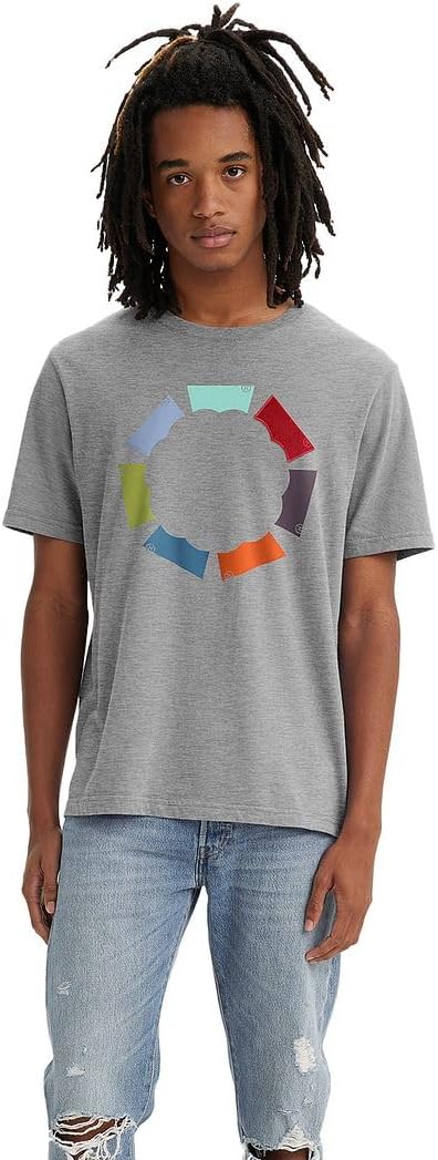 Levi's Mens Short Sleeve Relaxed Fit T-Shirt 16143-0198, Black, S