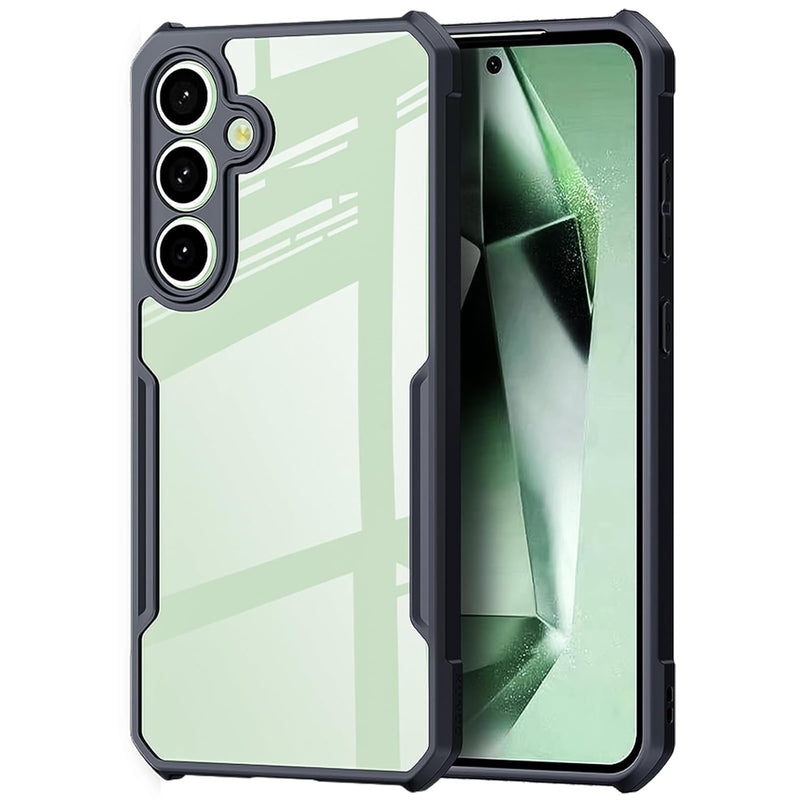 For Samsung Galaxy S24 FE Cover, Camera Lens Protection Case, TPU Shockproof Airbags Bumper Anti-Yellowing Mobile Phone Back Cover, Slim Fit Protective Casing