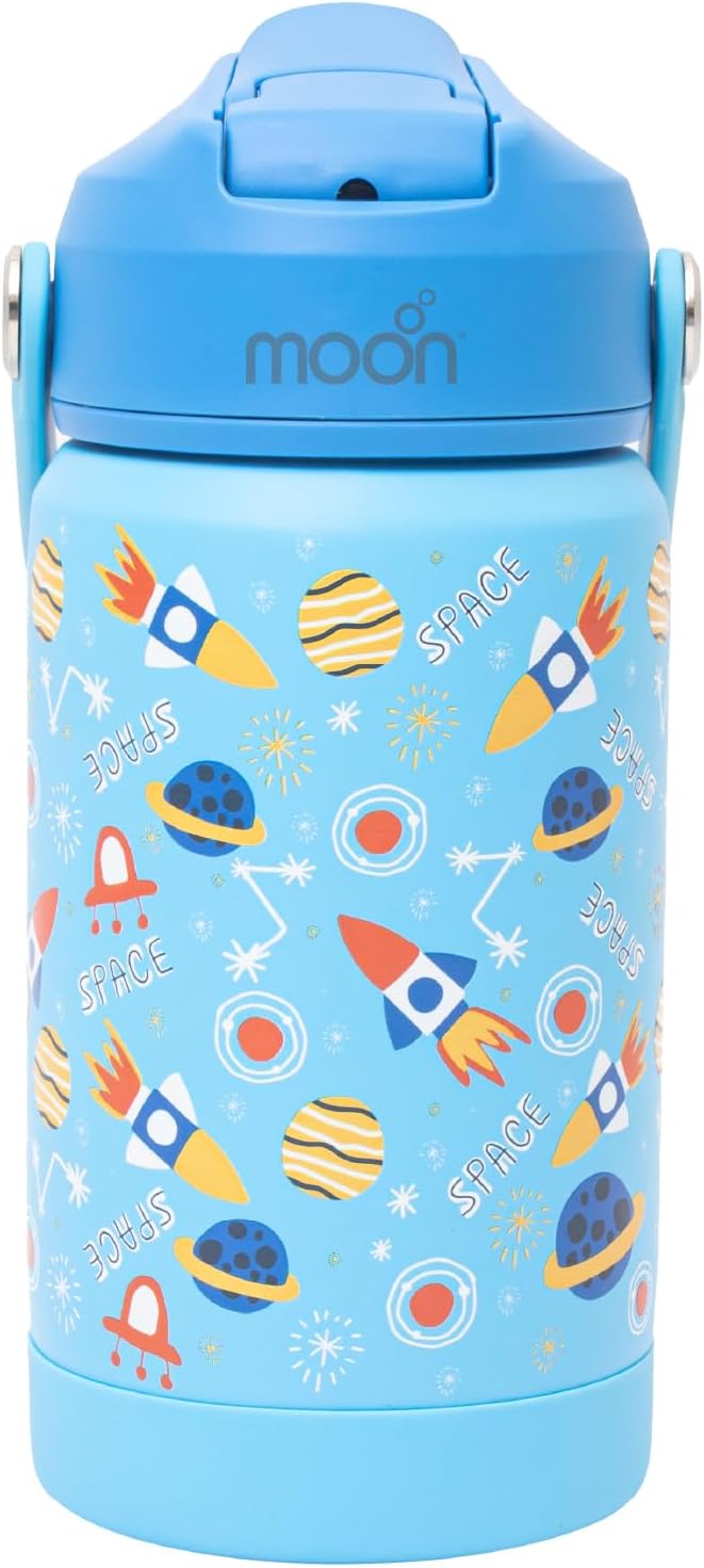 Kids Insulated Water Bottle -BPA-Free, Leak-Proof Sipper Lid, Stainless Steel, Eco-Friendly, Keeps Drinks Cold or Hot for Hours,Ideal for School, Toddlers & Kids - Pink - Blue