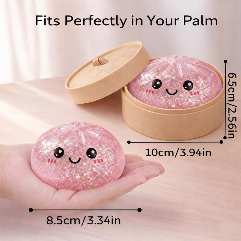 SLEEPHEAD Dumpling Squishies Mystery Box Squeeze Toy, Squishy Dumpling Fidget Toys for Adults, Stress Relief Sensory Toy