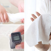 McMola Disposable Compressed towel 50pcs Compressed Towels Disposable Cotton Tissue Mini Portable Compressed Coin Wipes for Travel/Beauty/Salon/Outdoor Sports white