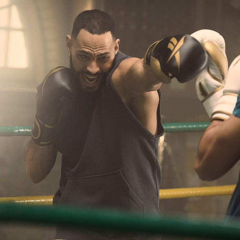 Retail 16 Oz Boxing Gloves - Gold / Black