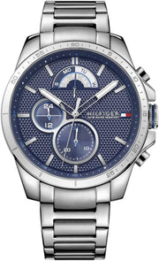 DECKER Men Watch, Analog - Silver / Blue