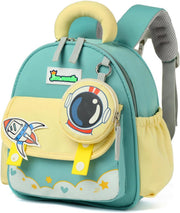 Age 1-3 Toddler Backpack Boy Girl Kids Baby Anti-lost Bag Cute Animal Children Kindergarten Angel Schoolbag - Green