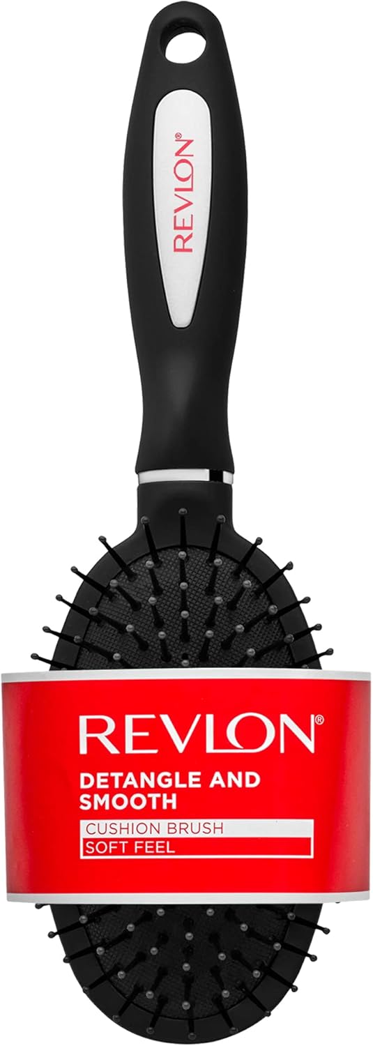 REVLON Detangle & Smooth Black Cushion Hair Brush