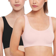 Women SB06 Non Padded Non Wired Bra (pack of 1) - PEARL / BLACK