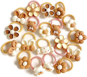 Shining Diva Fashion 20 pcs Combo Elastic Hair Bands Ties Accessories for Kids Baby Girls Women - Style1