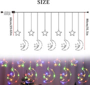 Festive Lights - Crescent Moon With Stars