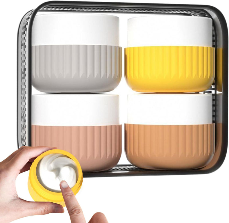 Travel Shampoo Bottles - Portable Travel Makeup Containers - Versatile Organization 50ml for Face Cream, Lotion, Facial Cleanser, Cosmetics