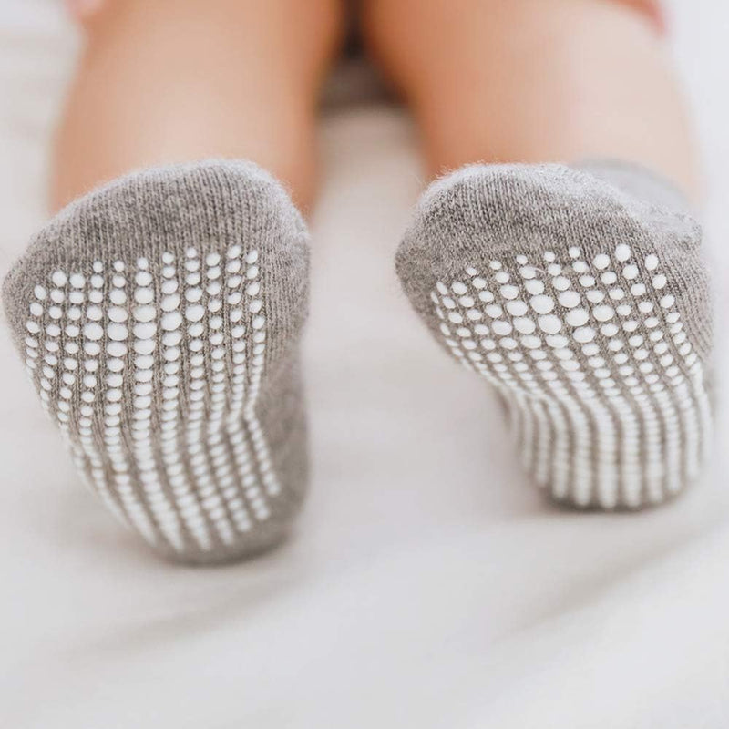 SHOWAY Unisex Kids Non Slip Ankle Socks For Infants 6 Pieces Modern Socks