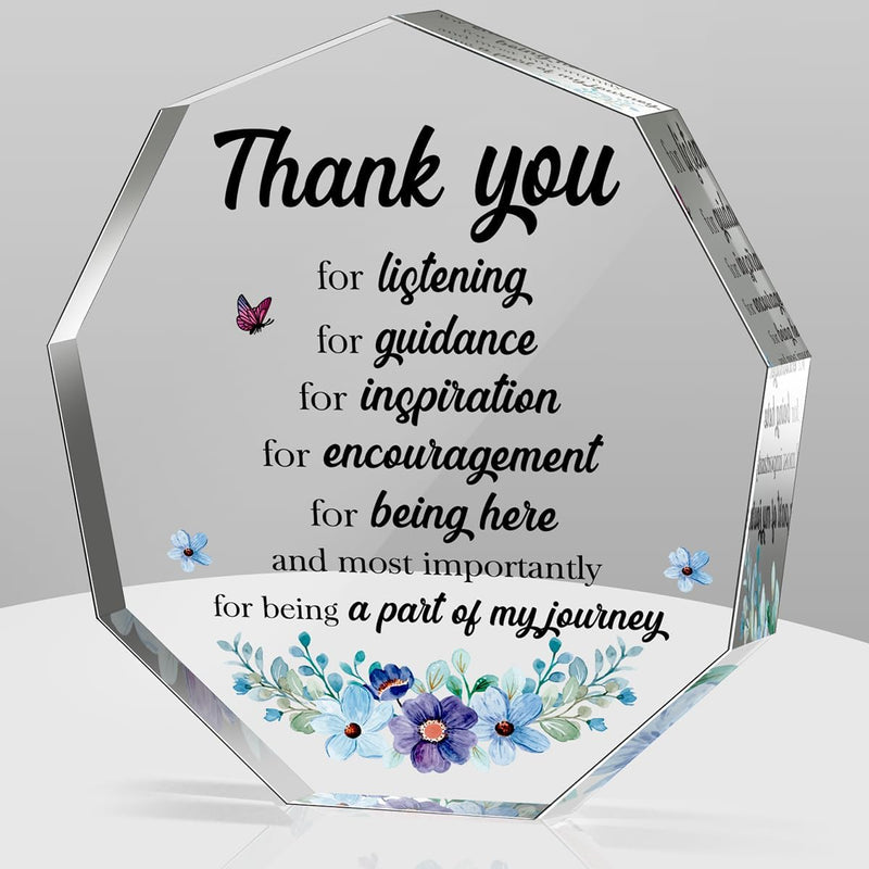 Acrylic Decorative Signs and Plaques, Thank You Gifts for Women, Men, Boss, Colleague, Friends, Teacher, Office Staff and Coworker Leaving Job Farewell Appreciation Gift