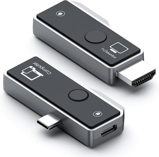 Wireless HDMI Transmitter and Receiver, Portable 4K HDMI Extender Watch Movies From Laptops PCs To HDTV Projectors,Support Type-C 3.1 USBC Port