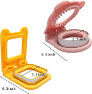 2pcs Sandwich Cutter and Sealer for Kids, 2Pcs Uncrustable Sandwich Maker and Decruster set,DIY Decruster Pocket Sandwiches, Great for Breakfast Sandwich Maker, Lunchbox and Bento Box
