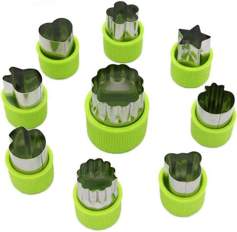 9-Piece Vegetable Shape Cutter Set, Mini Cookie Cutters, Perfect for Kids Bento Lunch Box Accessories