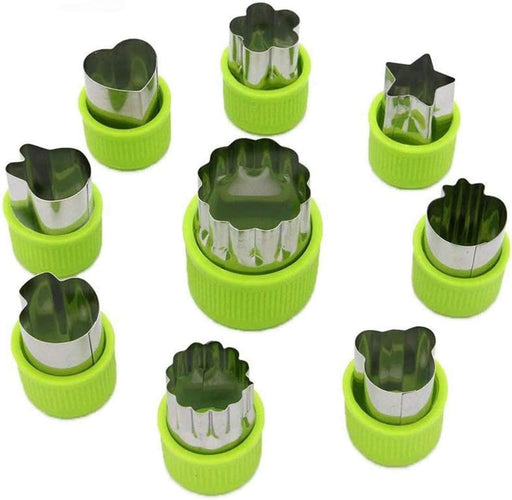 9-Piece Vegetable Shape Cutter Set, Mini Cookie Cutters, Perfect for Kids Bento Lunch Box Accessories