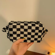 XPONNI Small cosmetic bag cute makeup bag y2k accessories aesthetic make up bag y2k purse cosmetic bag for purse, blue