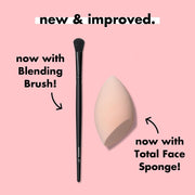 e.l.f. Full Face & Eye Makeup Brush Set, 11 Makeup Brushes For Foundation To Bronzer, Eyeshadow & More, Vegan & Cruelty-Free