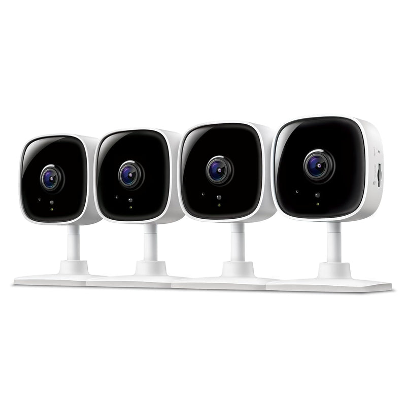 Tapo by TP-Link 1080P Indoor Security Camera for Baby Monitor, Pet Camera w/Motion Detection, 2-Way Audio Siren, Night Vision, Cloud & SD Card Storage, Works w/Alexa & Google Home, C100(4-Pack)