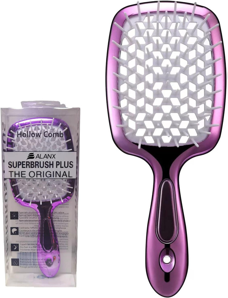 ALANX Detangler Hairbrush ï¼ŒMassage Curl Combï¼ŒDetangling Hair Brush for Women, Girls and Kids for Wet, Dryï¼ŒFine, Curly, Thick and Long Hair (WHITE/YELLOW)