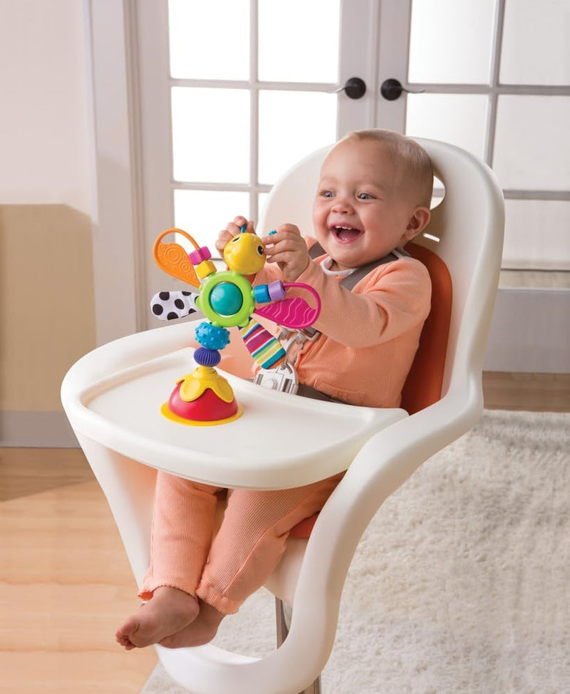 Lamaze Freddie the Firefly Highchair Toy Spinning Suction Activity Toy with Teether & Rattle Sensory Fun 0+ Months - Freddie the Firefly - High Chair Toy Single
