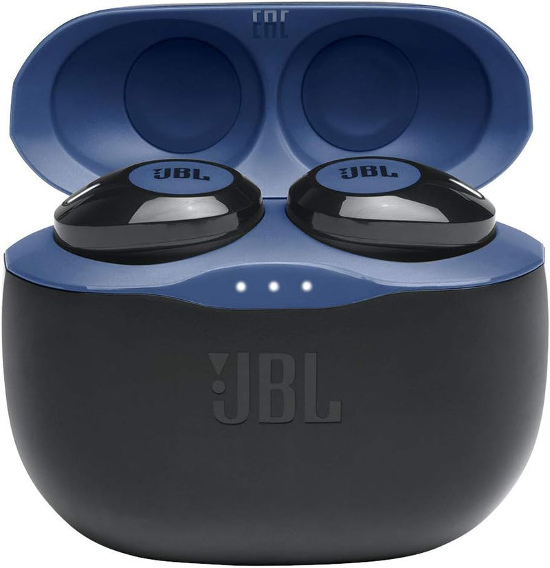 JBL Tune 125TWS True Wireless In-Ear Headphones - JBL Pure Bass Sound, 32H Battery, Bluetooth, Fast Pair, Comfortable, Wireless Calls, Music, Native Voice Assistant, Android and iOs Compatible (Black)