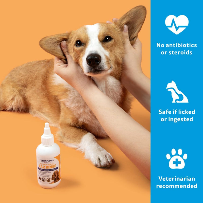 Vetericyn Plus Antimicrobial Ear Rinse 3oz