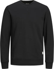 mens JJEBASIC SWEAT CREW NECK NOOS Sweatshirt (pack of 1) - Black