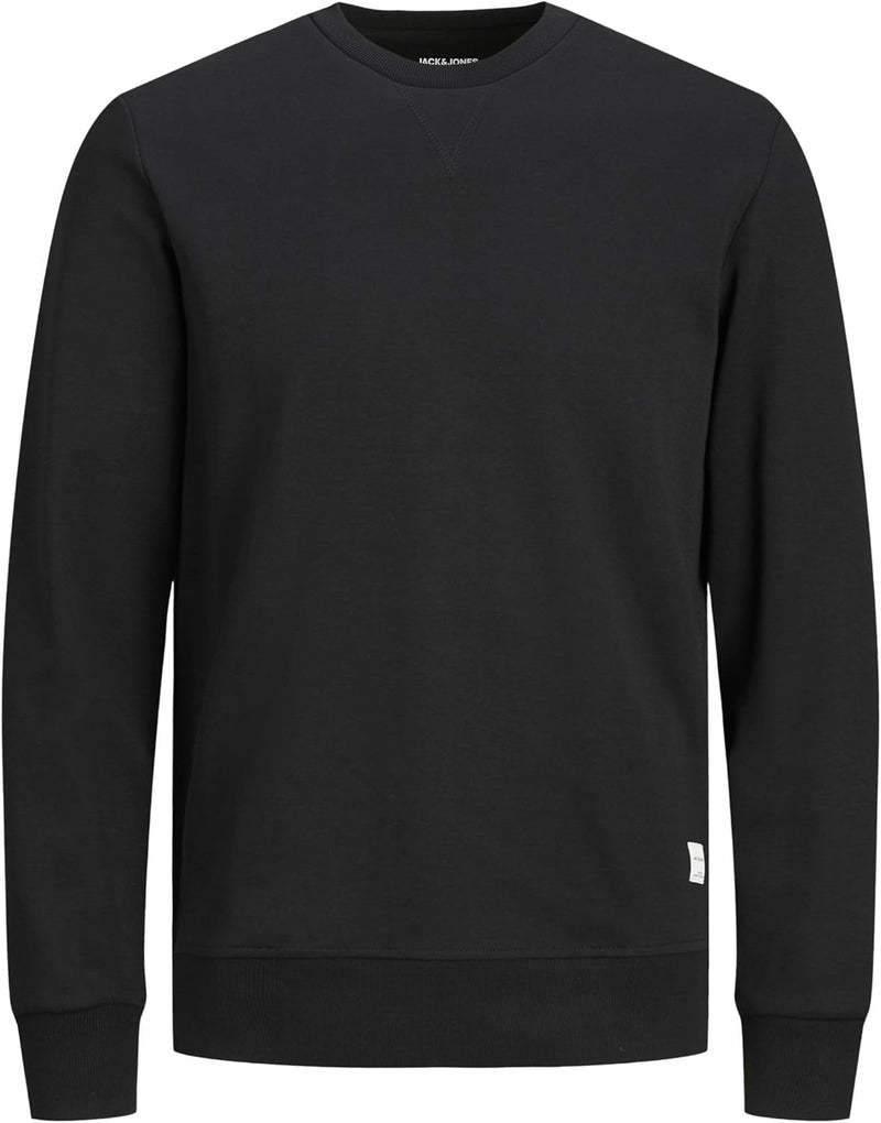 mens JJEBASIC SWEAT CREW NECK NOOS Sweatshirt (pack of 1) - Black