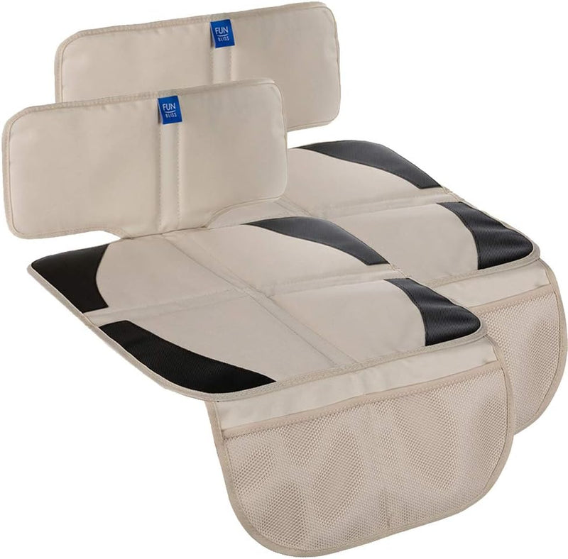 Funbliss Car Seat Protector for Baby Child Car Seats - Auto Seat Cover Mat for Under Carseat with Thickest.