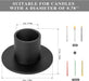 NALACAL Candle Holders Black Retro Candlestick Holder Farmhouse Decor for Home Wedding Party Anniversary Housewarming Gifts for Women Men (4 Pcs)