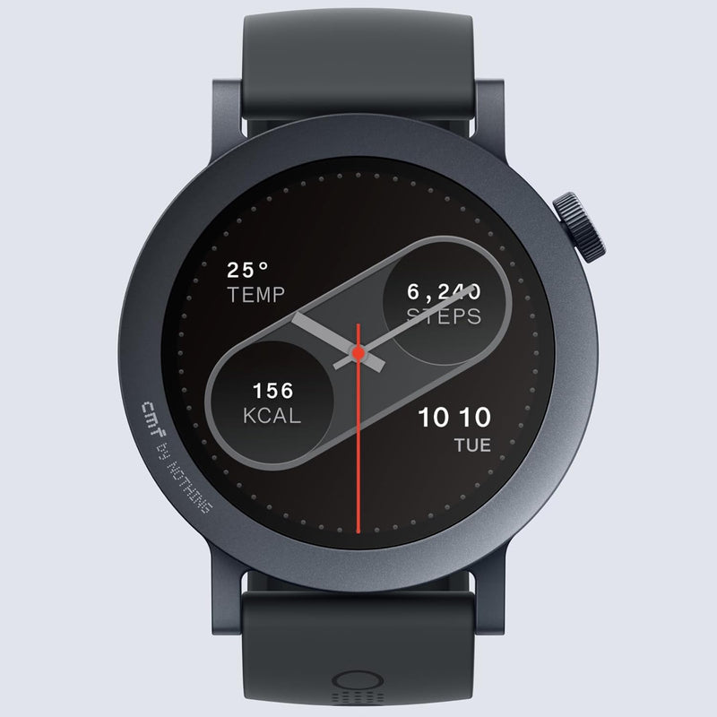CMF by Nothing Watch Pro 2, 1.32" AMOLED Display, Built-in multi-system GPS, 120 Sports Modes, Smart Sleep Algorithm, Bluetooth calling with AI noise reduction, Dark Grey, MENA Version