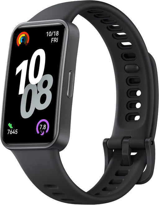 Band 10 Smart Watch, Metallic Design and Comfortable Wearing, Pro-level Sleep Analysis, Emotional Health Aid, 100 Workout Modes, Robust Battery Life, IOS and Android, Black - Black
