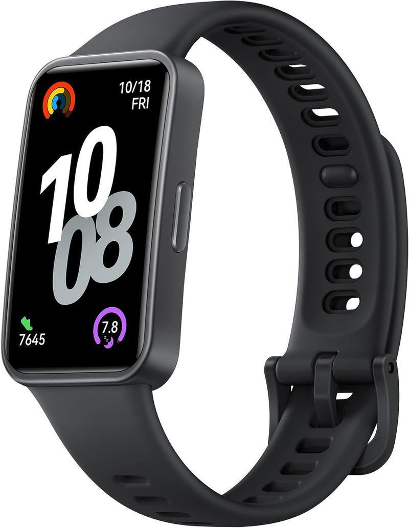 Band 10 Smart Watch, Metallic Design and Comfortable Wearing, Pro-level Sleep Analysis, Emotional Health Aid, 100 Workout Modes, Robust Battery Life, IOS and Android, Pink - Black