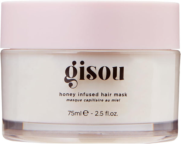 Gisou Honey Infused Hair Mask Travel Size to Hydrate and Repair for Softer, Stronger, More Manageable Hair, Mini TSA-Approved Mask (2.5 fl oz) - 75 ml (Pack of 1)