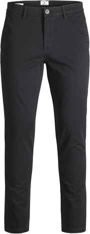 mens Jjimarco Jjbowie SA Slim Fit Pants Chinos (pack of 1) - Black/Black