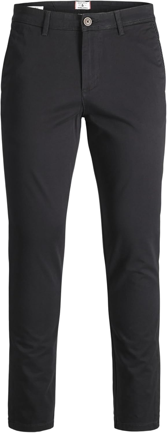 mens Jjimarco Jjbowie SA Slim Fit Pants Chinos (pack of 1) - Black/Black