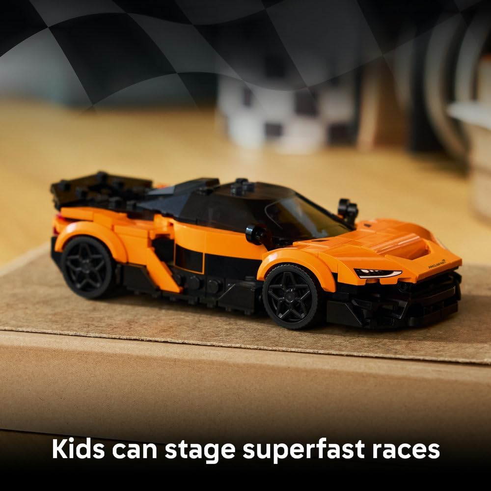 Speed Champions McLaren W1 Supercar Toy - Car Model Kit w/a Collectible Driver Minifigure - Birthday Gift Idea for 9+ Year Old Boys & Motorsport Fans - 77257 – image 3