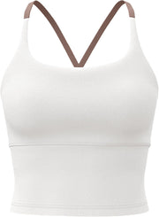 Dress Cici Strappy Longline Bra, Sports Crop Top, Yoga Bra
