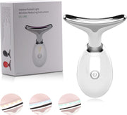 Anti Wrinkles Neck Face Massager Anti-Aging Facial Neck Eye Device for Women and Man(White)